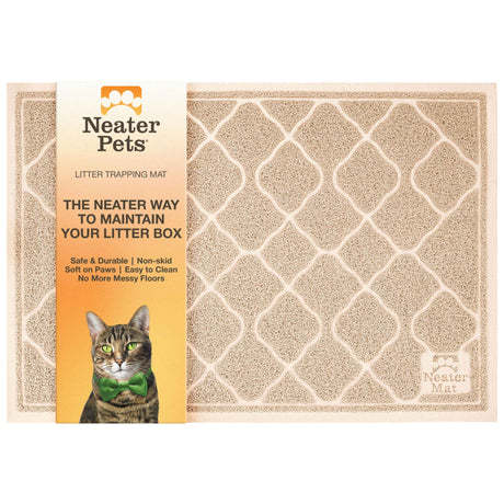 Beige Neater Pets Litter Trapping Mat front view