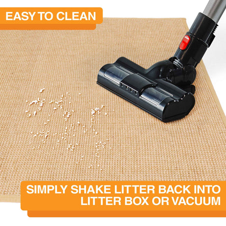 Beige mat easy to clean