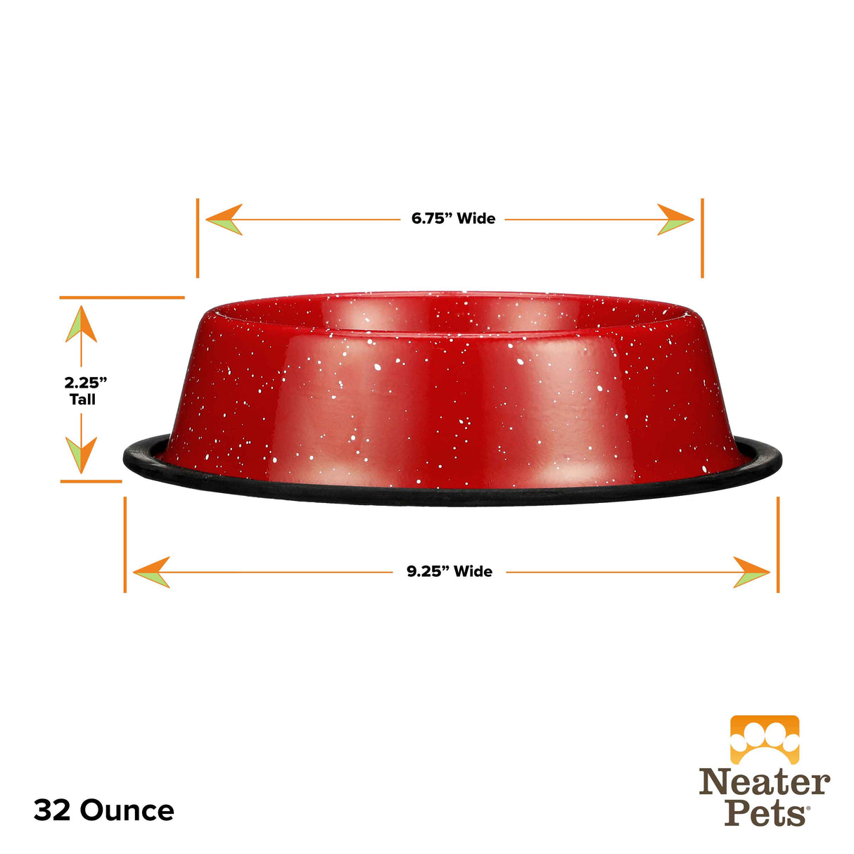 32 ounce Red Camping Bowl sizing guide