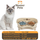 Almond Express Cat feeder bowl capacity and dimensions