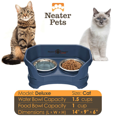 Bowl capacity and dimensions for Deluxe Neater Feeder