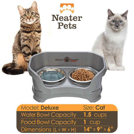 Bowl capacity and dimensions for Deluxe Neater Feeder