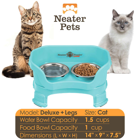 Aqua Cat with leg extensions bowl capacity