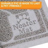 Grey Neater Pets Litter Trapping Mat close up of durable and pet friendly mat