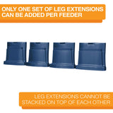 Medium Neater Feeder Deluxe Dark Blue Leg Extensions