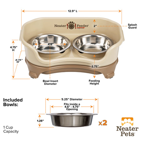 Express cat feeder and bowl dimensions