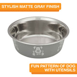 Hungry dog bowl fun pattern