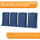 Large Dark Blue Neater Feeder Leg Extensions