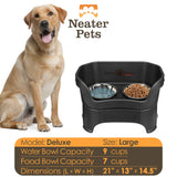 Neater Feeder Deluxe Large Midnight Black bowl capacities