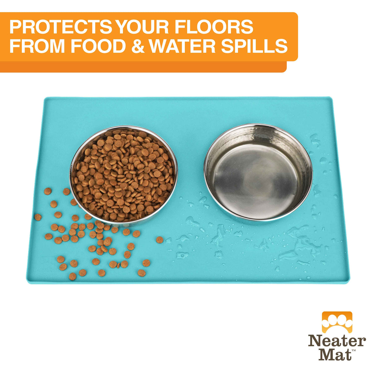 Neater Mat protects your floors from food and water spills