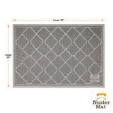 Dimensions of the Large Grey Neater Pets Litter Trapping Mat