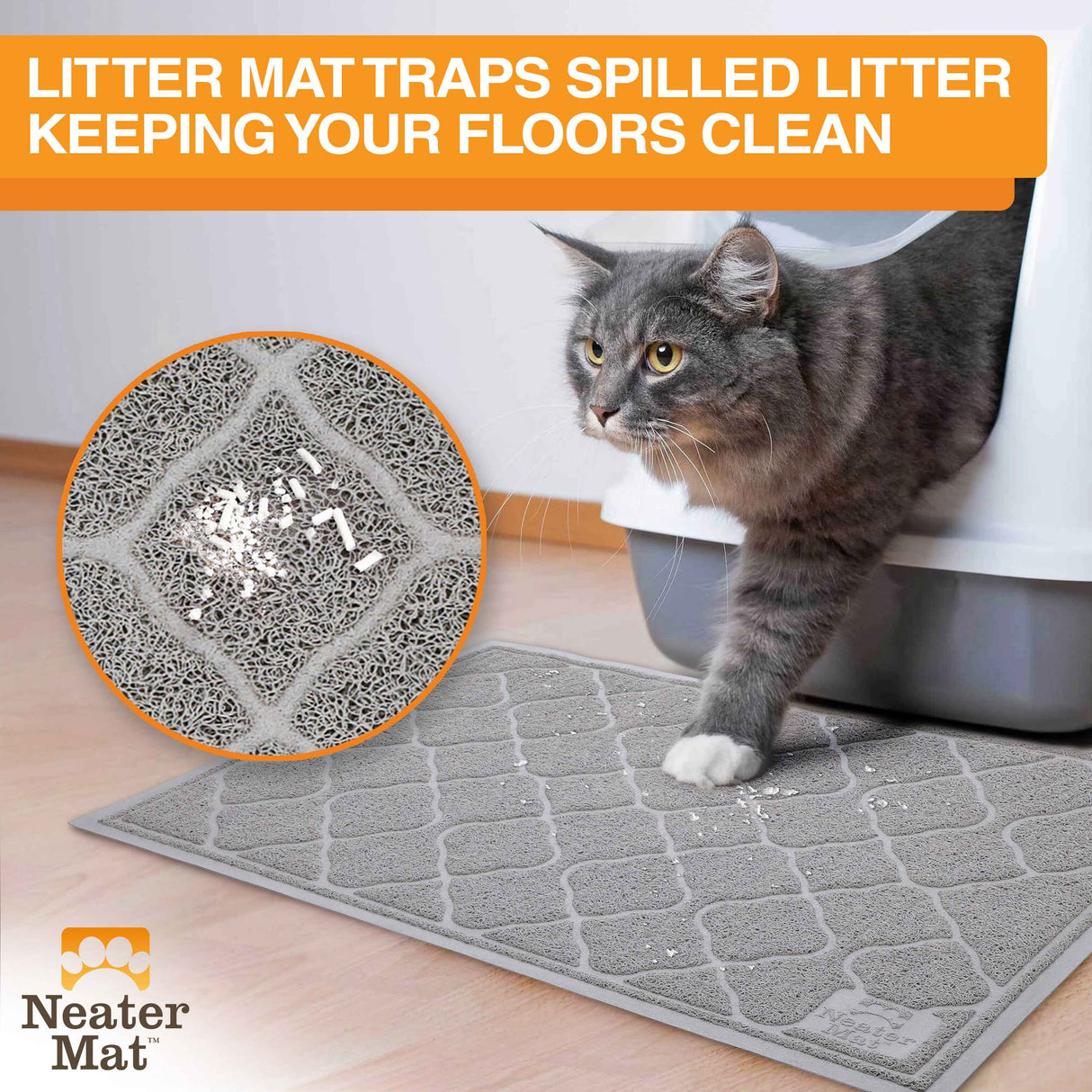 Neater Pets - Neat-Lik Pad with Mess-Proof Tray Keeps Floors Clean - Slow Feeding Pad for Dogs & Cats - Relieves Anxiety & Cures Boredom - Fill Lickin