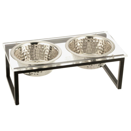 Medium Acrylic Pet Bowl Stand