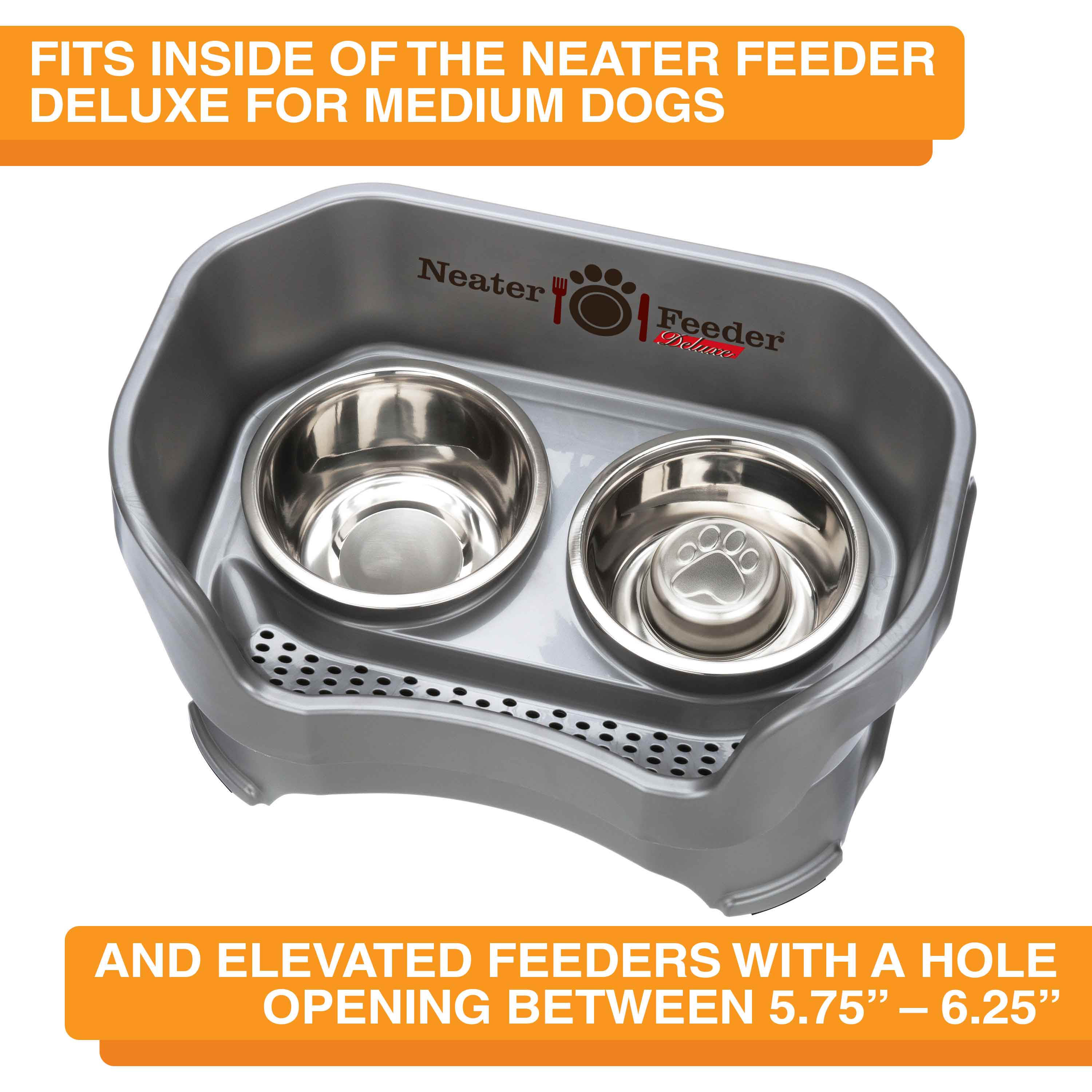 Stainless Steel Slow Feed Replacement Bowls for Neater Feeder