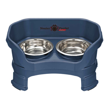 Deluxe Neater Feeder in Dark Blue