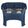 Deluxe large Neater Feeder with leg extensions in Dark Blue with two stainless steel bowls against a white background.