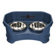 Deluxe small Neater Feeder in Dark Blue