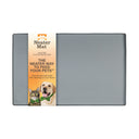 Grey silicone Neater Mat on a white background.