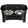 midnight black medium to large EXPRESS Neater Feeder with Stainless Steel Slow Feed Bowl and a regular water bowl against a white background.