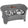 Gunmetal gray EXPRESS Neater Feeder with Stainless Steel Slow Feed Bowl and a regular water bowl against a white background.