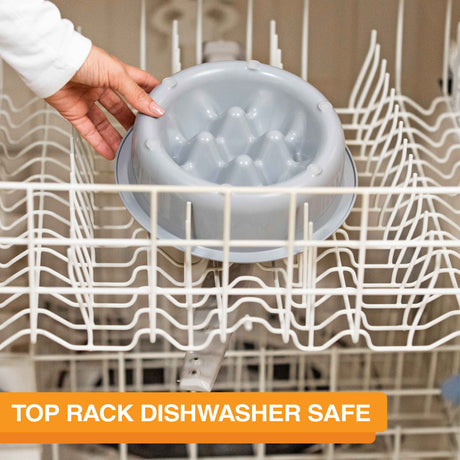 The Niner in the top rack of a dishwasher