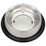non-tip stainless steel pet bowl 64 ounce
