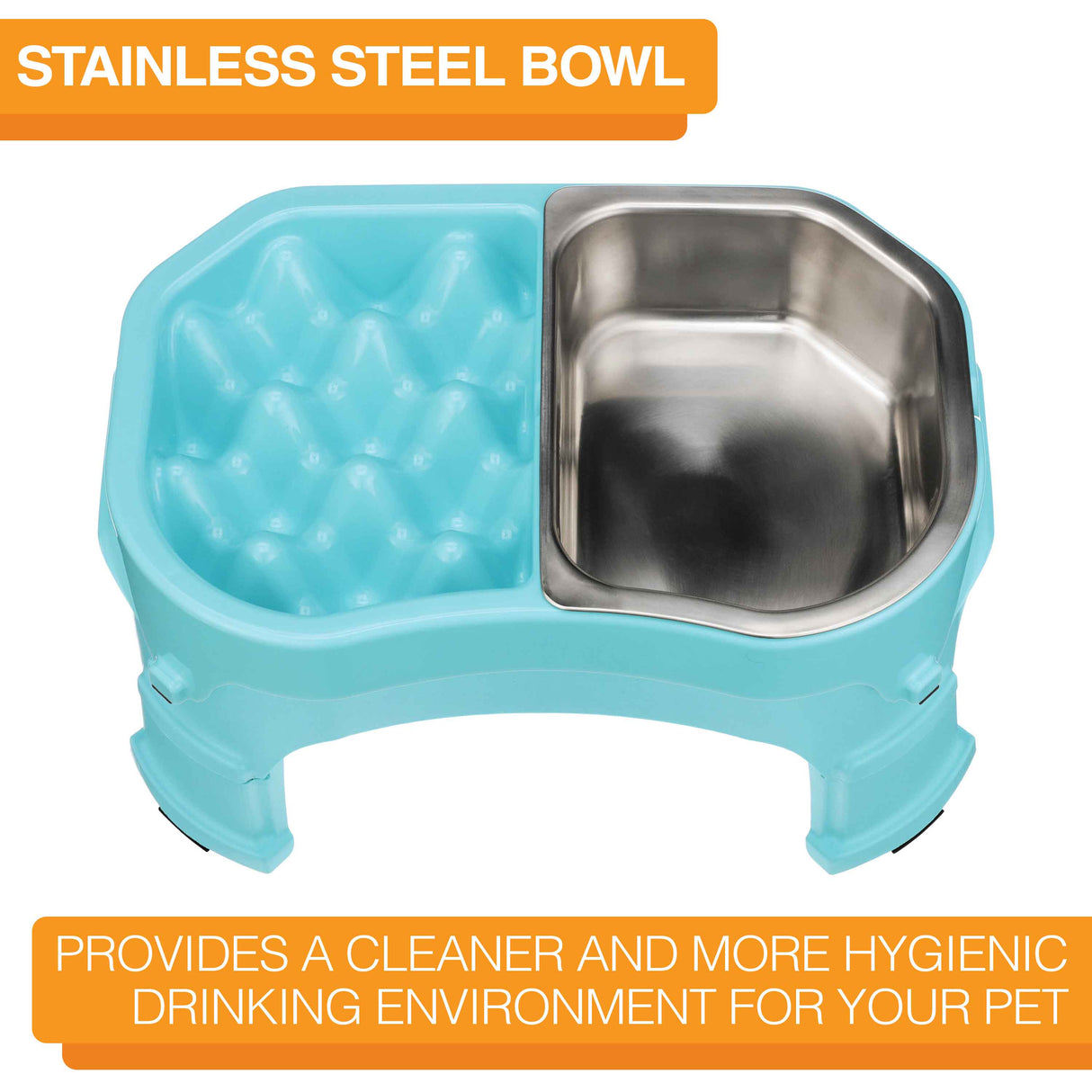 The Double Diner with the stainless steel insert is more hygienic 