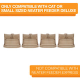 Small Cappuccino leg extensions for Deluxe Small and Cat Neater Feeders
