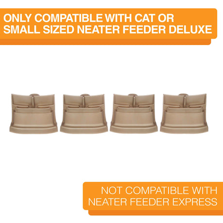 Small Cappuccino leg extensions for Deluxe Small and Cat Neater Feeders