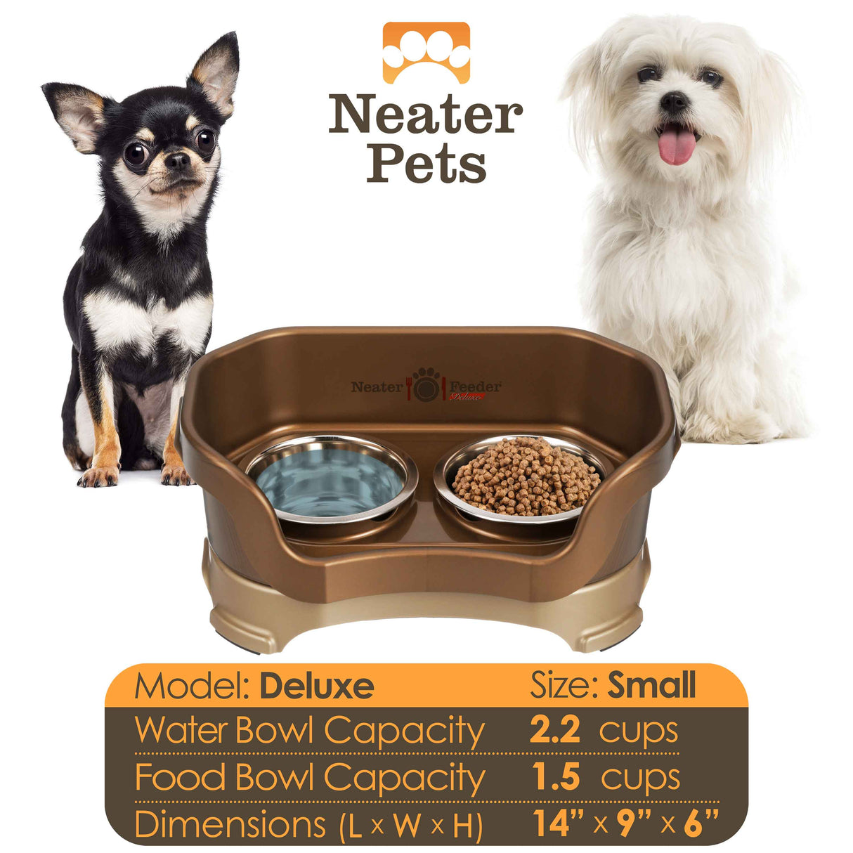 Bronze Small Dog bowl capacity