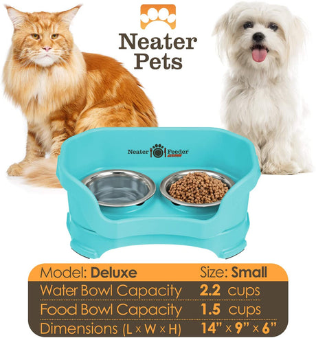 Bowl capacity and dimensions for Deluxe Neater Feeder