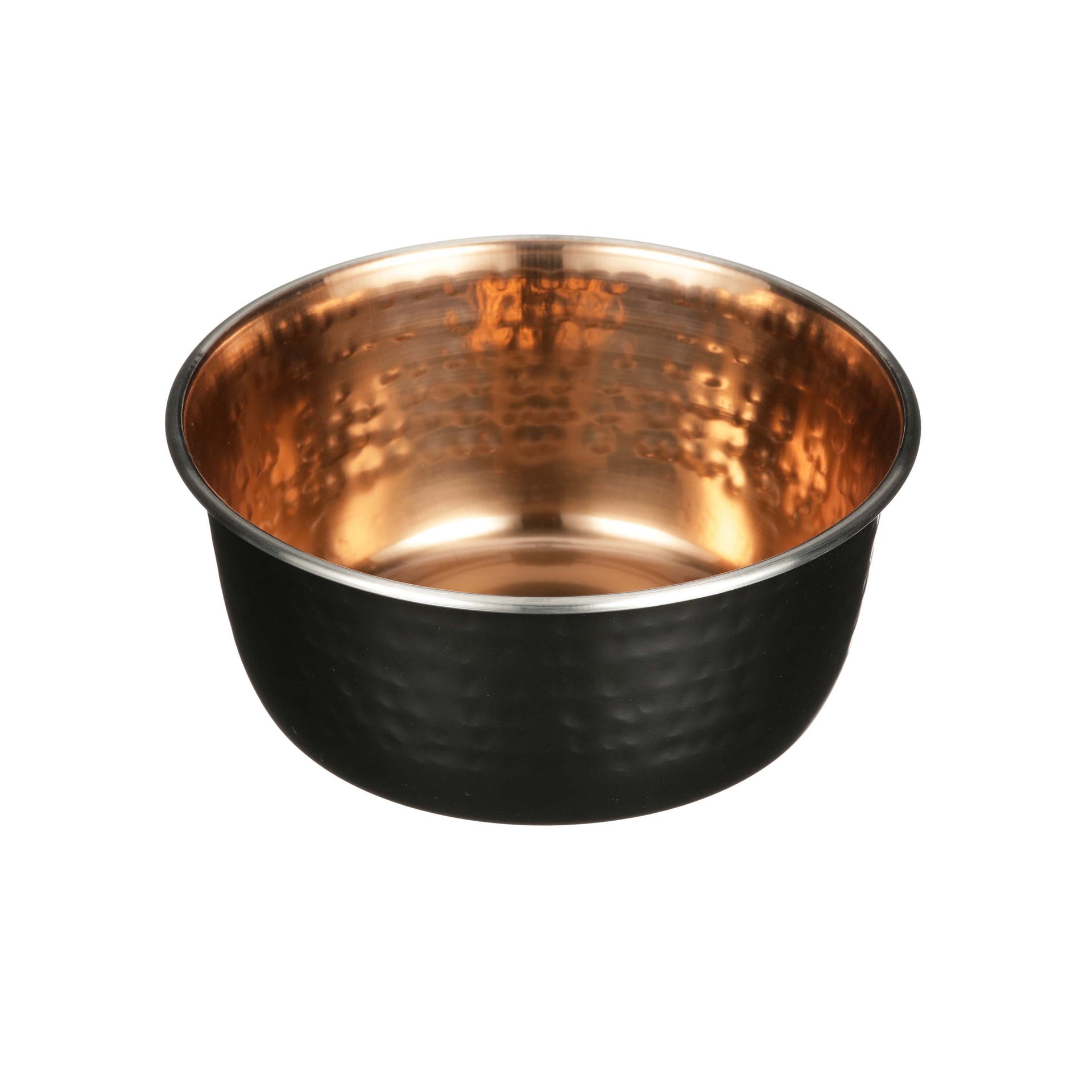 Black Hammered Copper Finish Bowls - Small 16 Oz