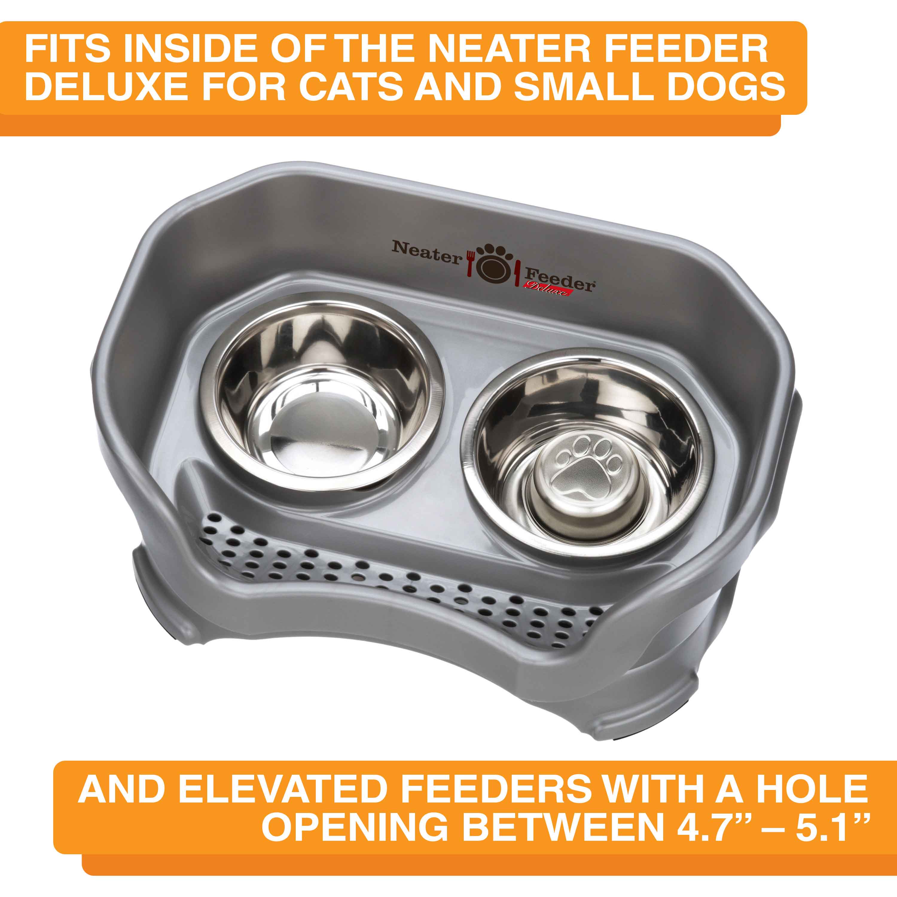 Stainless Steel Slow Feed Replacement Bowls for Neater Feeder