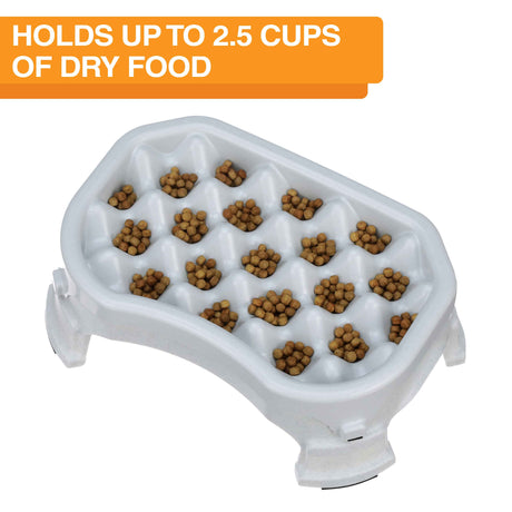 2.5 cup Neater Slow Feeder food and water capacity